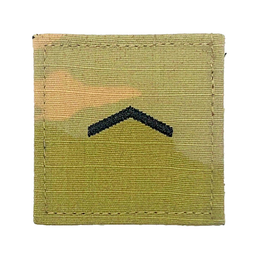 ROTC Private OCP Rank with Hook Fastener