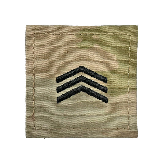 ROTC Sergeant OCP Rank with Hook Fastener