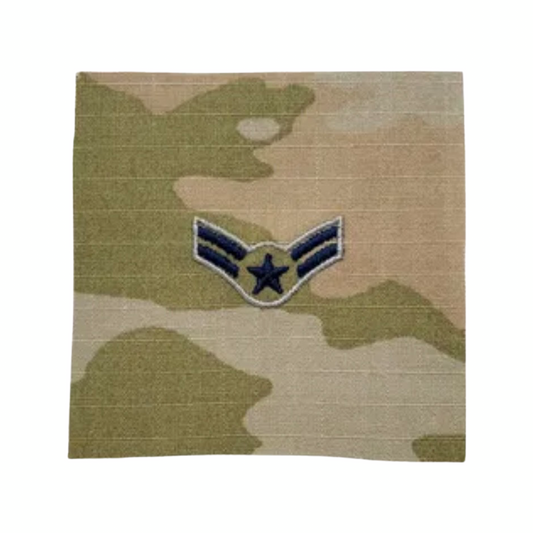 Space Force rank Specialist 3 embroidered OCP pre-folded sew on