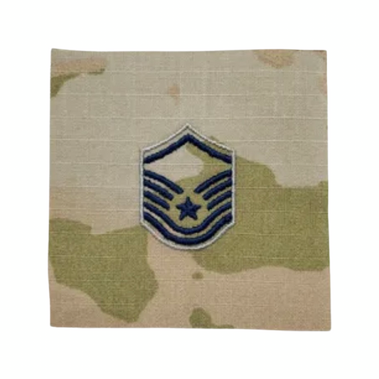Space Force rank MSGT embroidered OCP pre-folded sew on