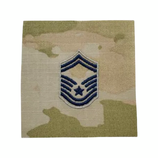 Space Force rank senior MSGT embroidered OCP pre-folded sew on