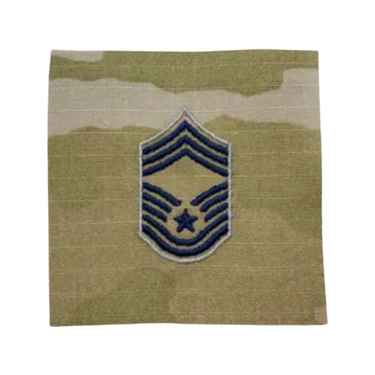 Space Force rank Chief MSGT embroidered OCP pre-folded sew on