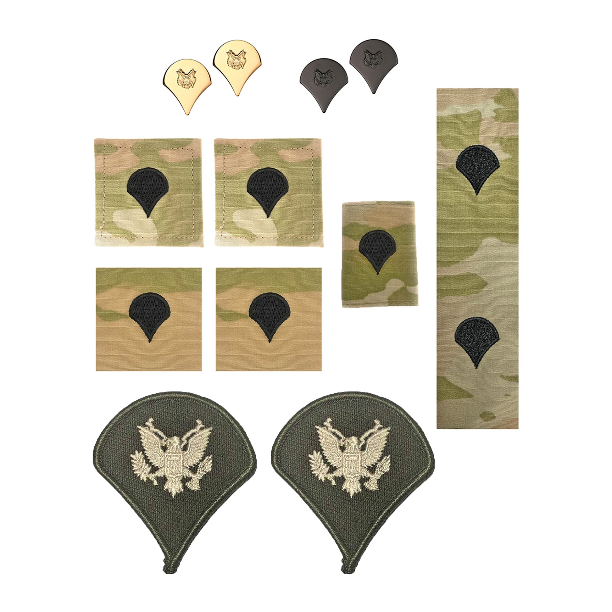 U.S. Army (E4) Specialist AGSU Rank Bundle (Female) - Sta-Brite Insignia Inc.