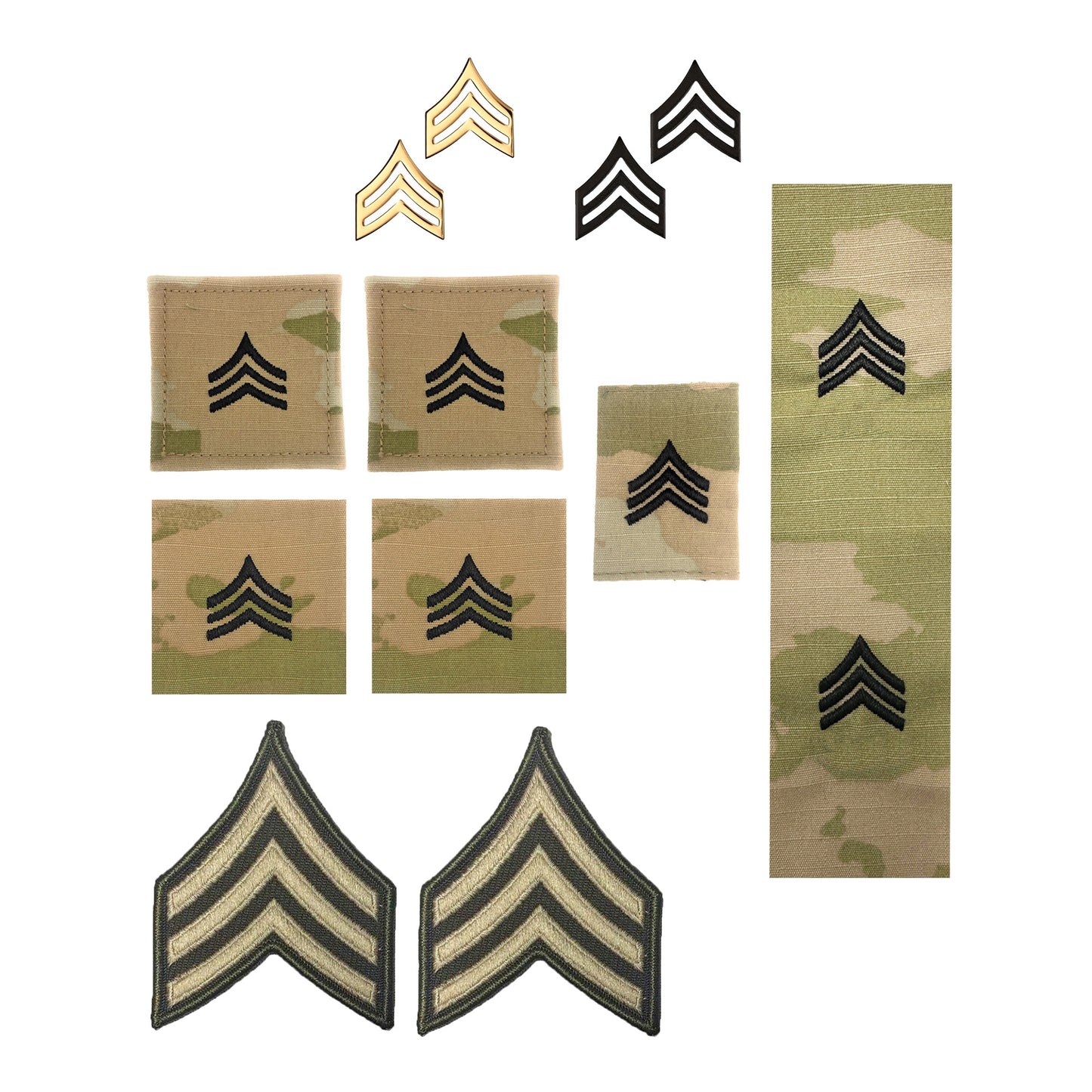 U.S. Army (E5) Sergeant AGSU Rank Bundle (Female) - Sta-Brite Insignia Inc.