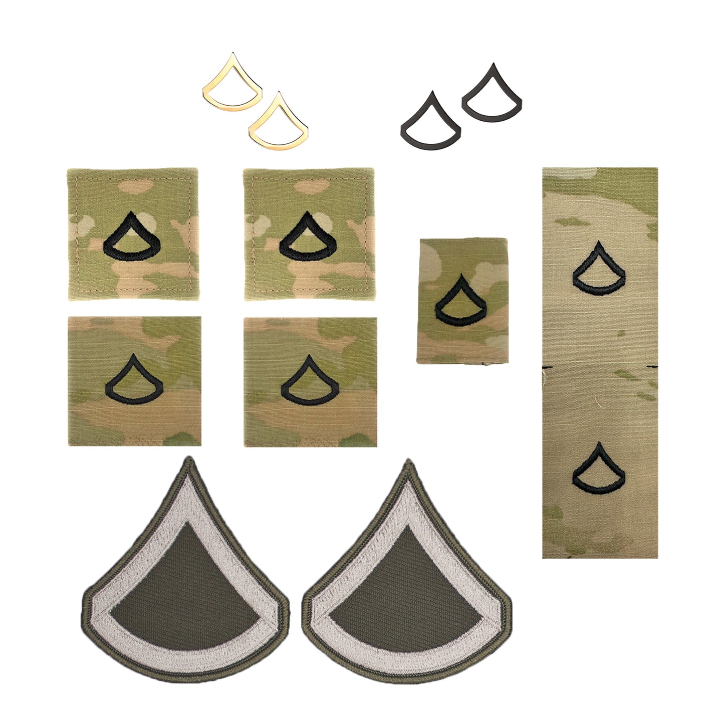 U.S. Army (E3) Private First Class Rank AGSU Bundle (Male) - Sta-Brite Insignia Inc.