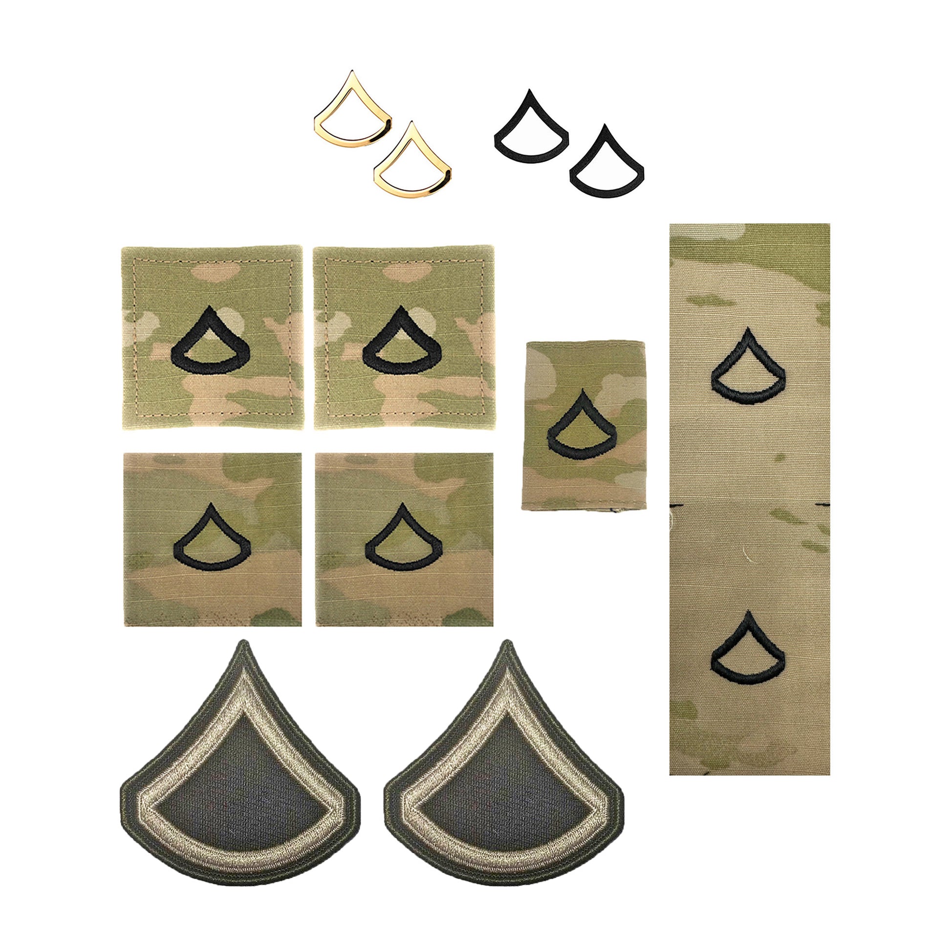U.S. Army (E3) Private First Class AGSU Rank Bundle (Female) - Sta-Brite Insignia Inc.