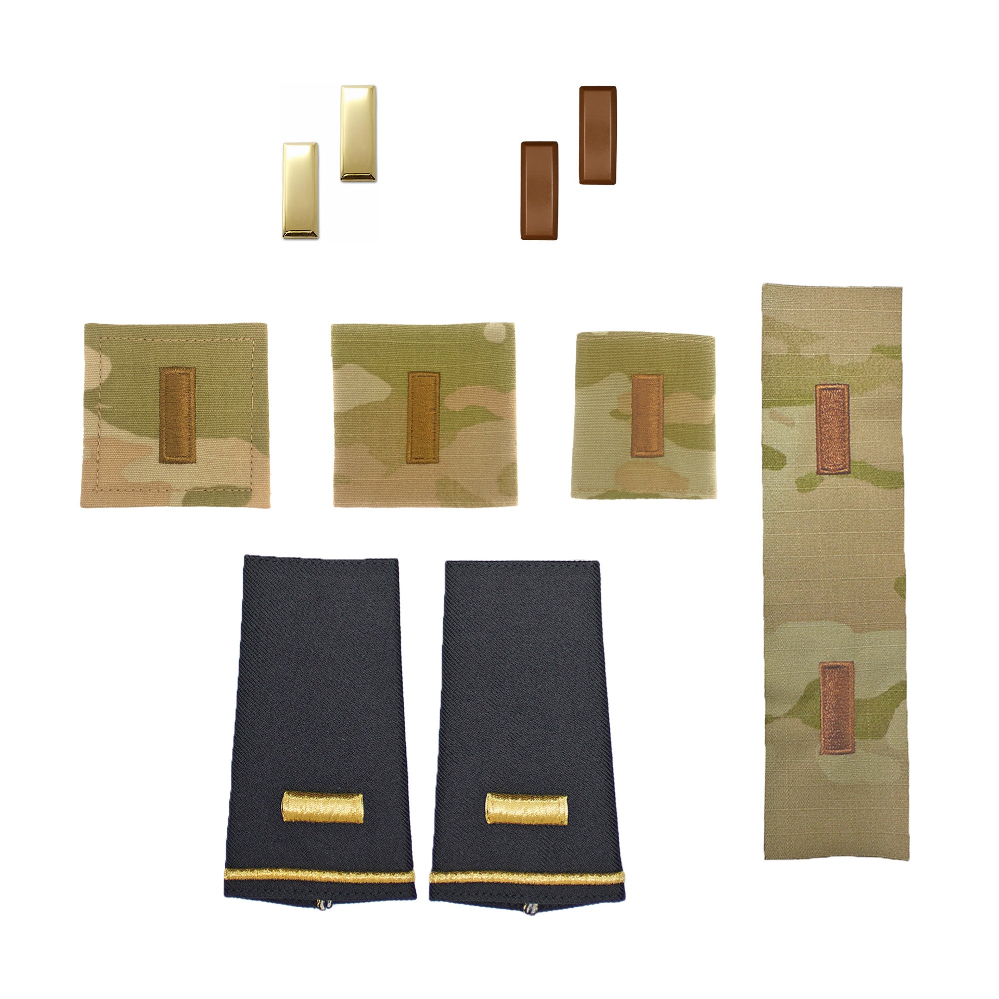 U.S. Army (O1) 2nd Lieutenant Rank Bundle (Male) | Sta-Brite Insignia Inc.