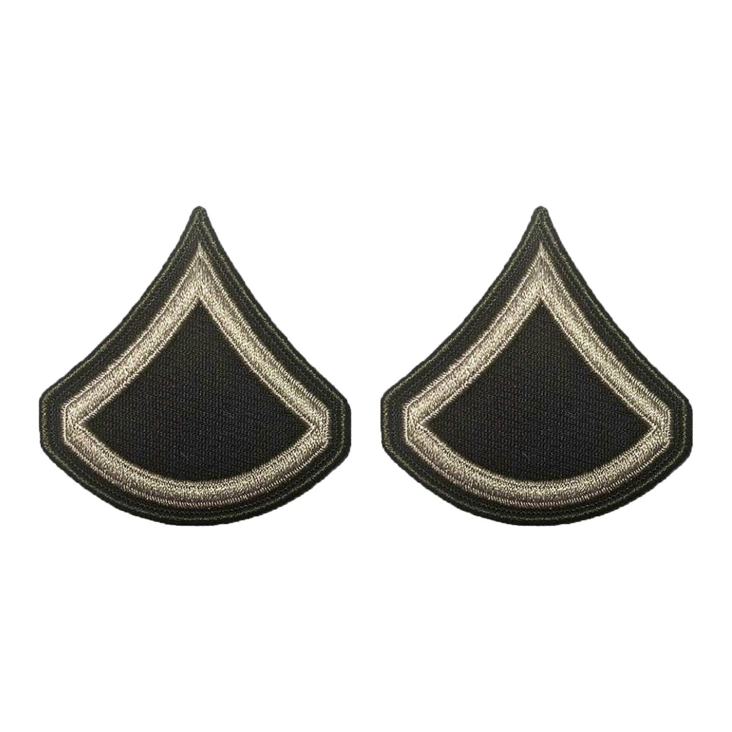 U.S. AGSU Army E3 Private First Class Chevron (Sew-on) rank (male)