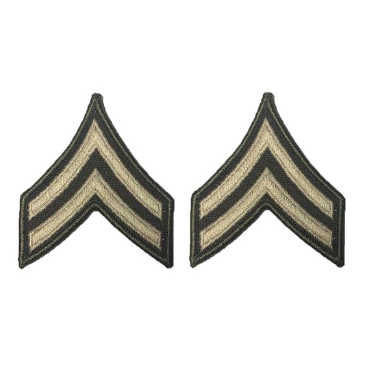 U.S. Army AGSU Army E4 Corporal Chevron Sew-on Rank (male)