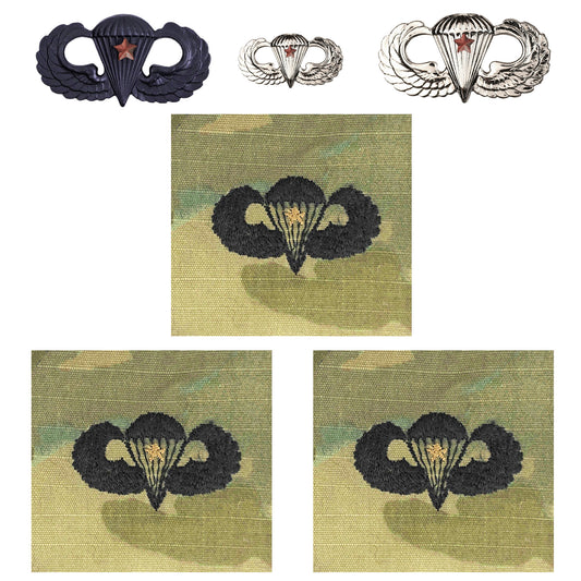 U.S. Army Combat Jump Wings (1AWD) Badge Bundle