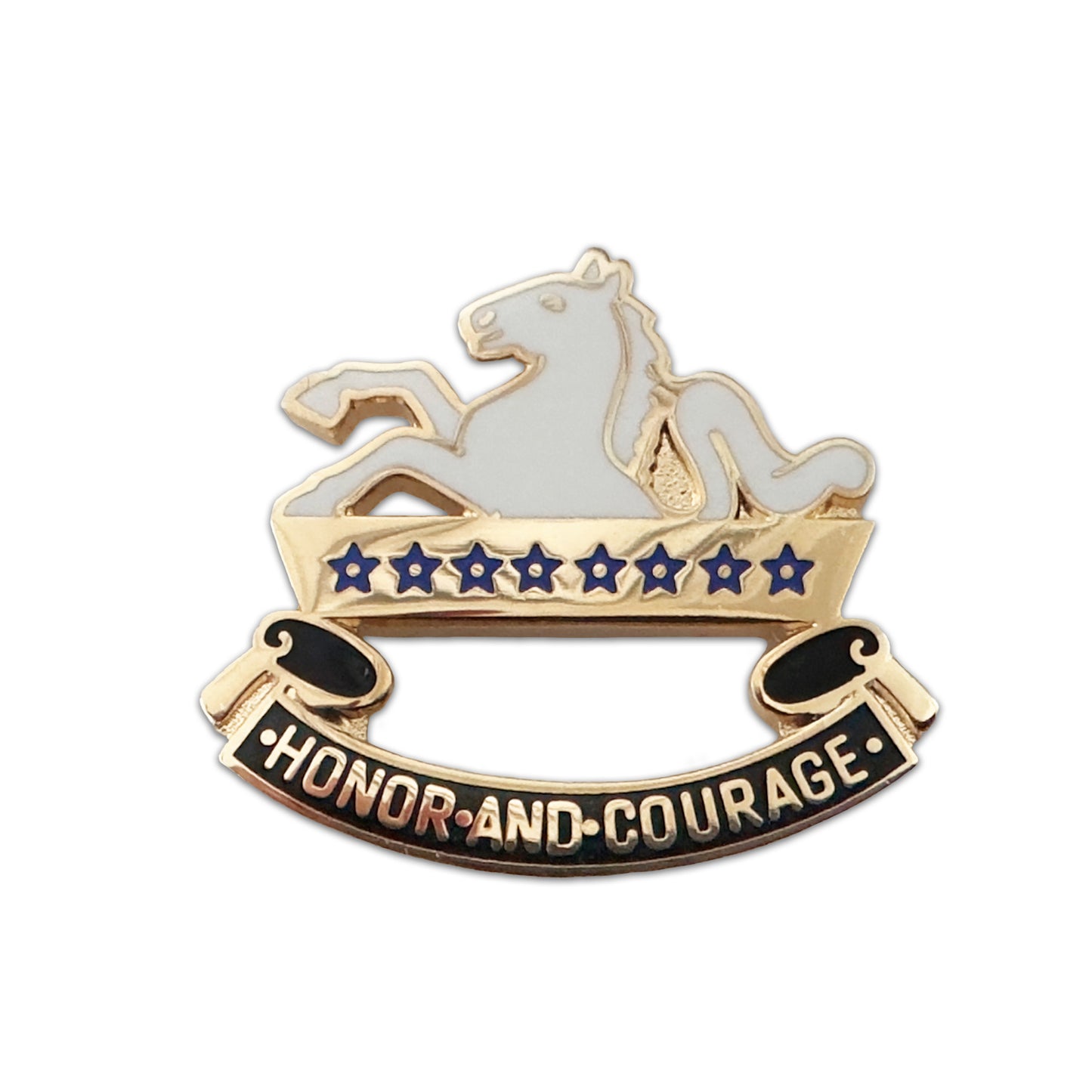 U.S. Army 8th Cavalry Crest "Honor and Courage" Left Side (each) - Sta-Brite Insignia Inc.
