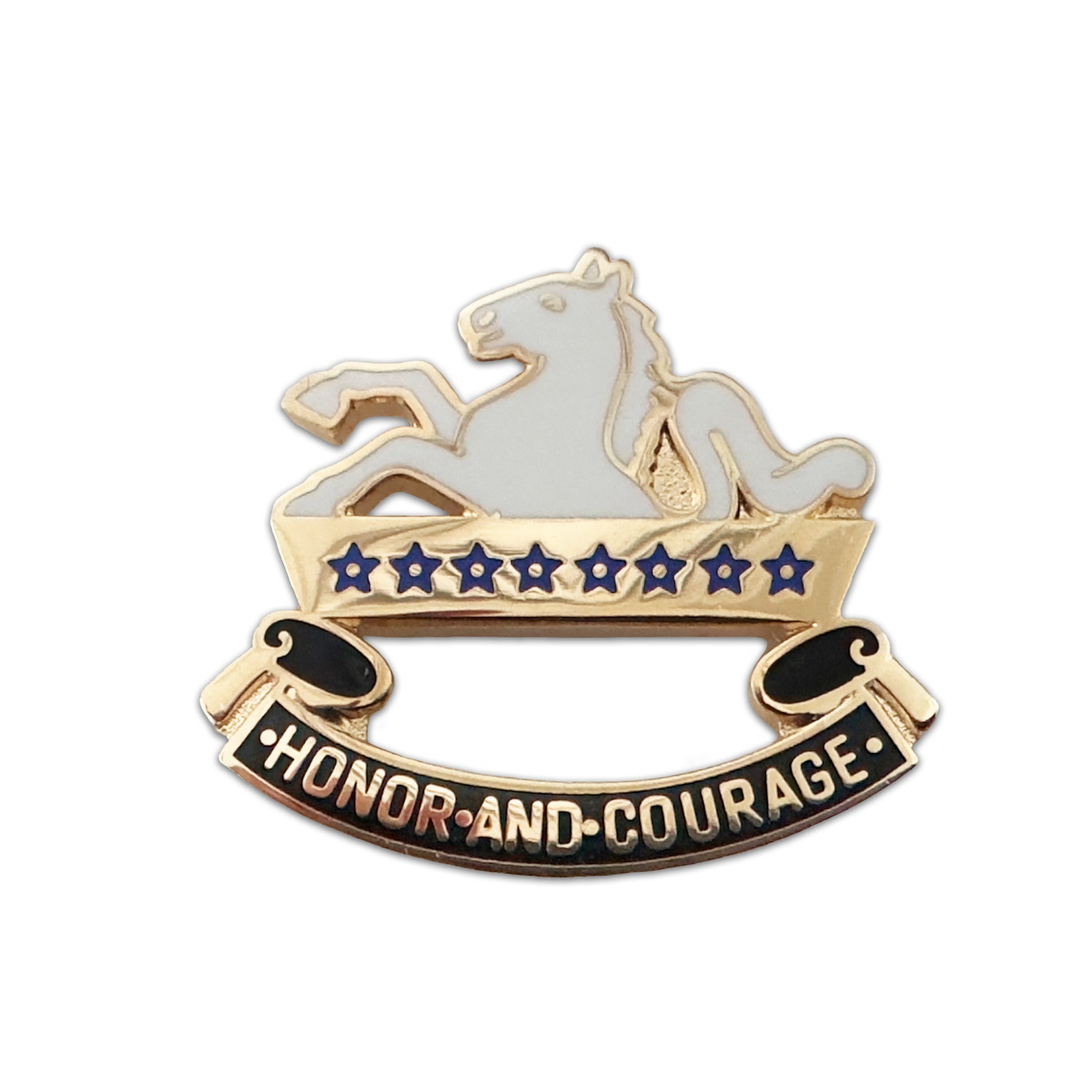U.S. Army 8th Cavalry Crest "Honor and Courage" Left Side (each) - Sta-Brite Insignia Inc.