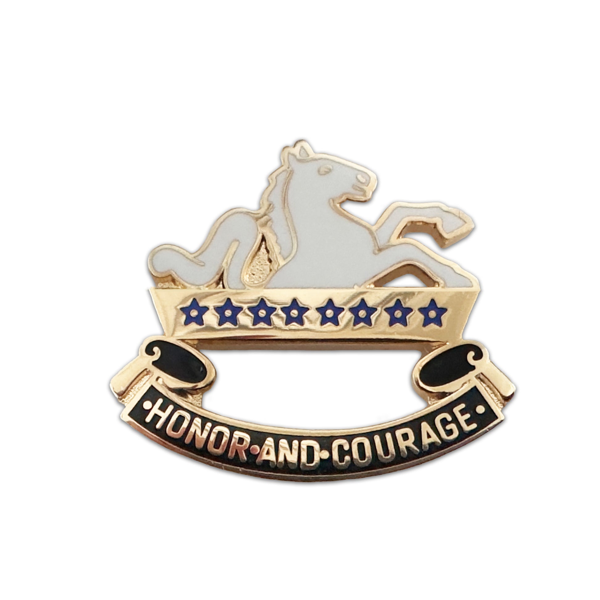 U.S. Army 8th Cavalry Crest "Honor and Courage" Right Side (each) - Sta-Brite Insignia Inc.