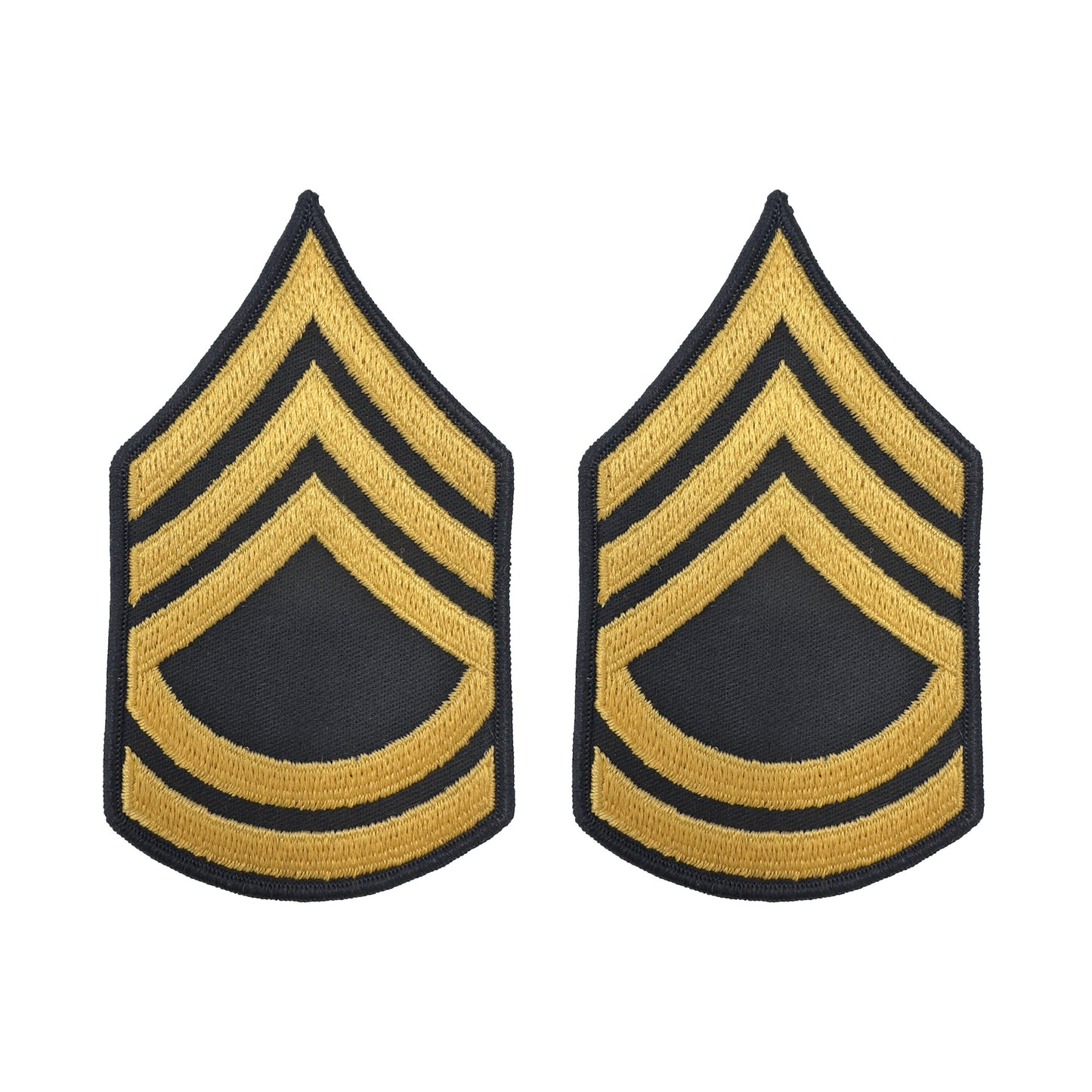 U.S. Army E7 Sergeant First Class Gold on Blue Sew-on - Large/Male