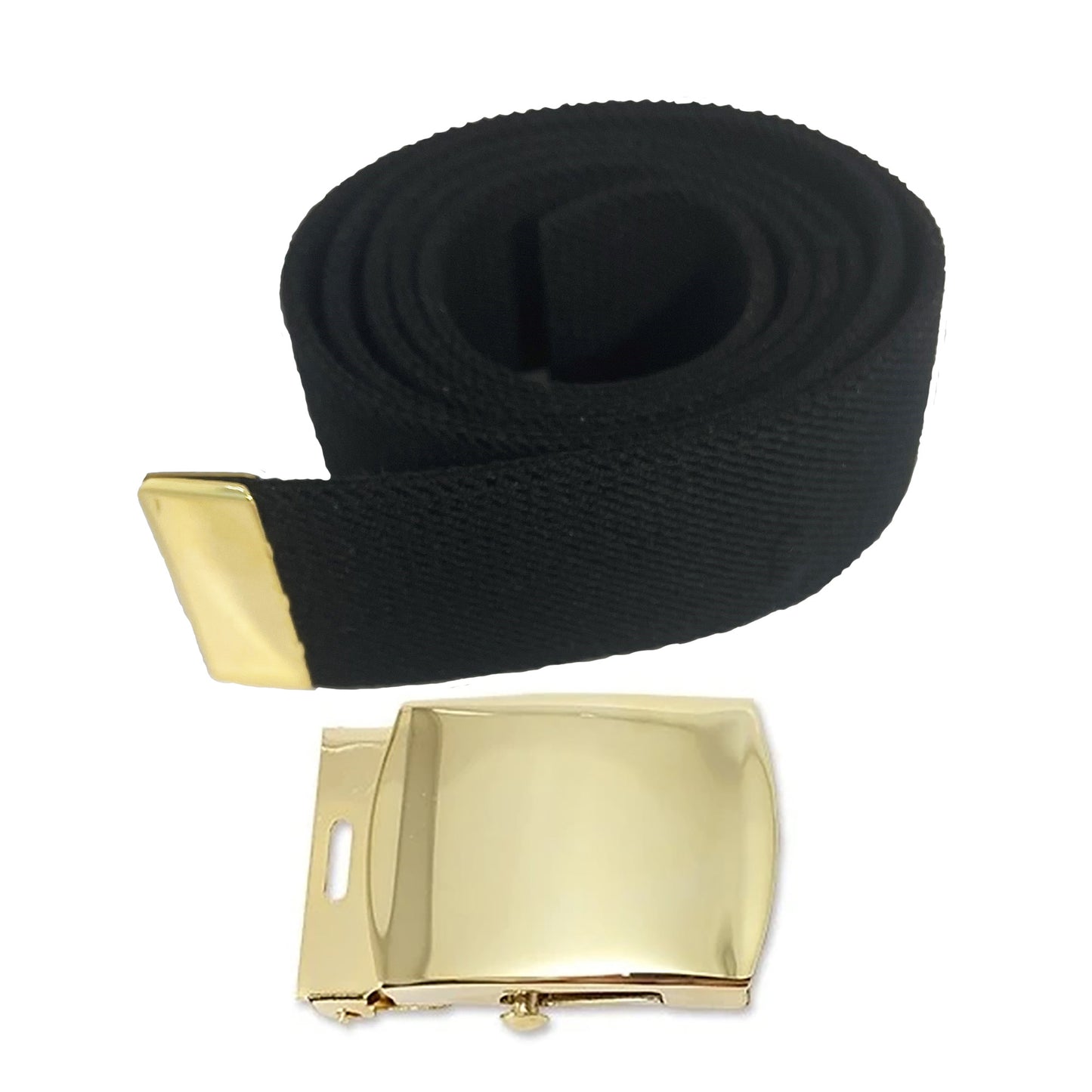 U.S. Army (Male) Elastic Belt with STA-BRITE® Gold Buckle and Tip
