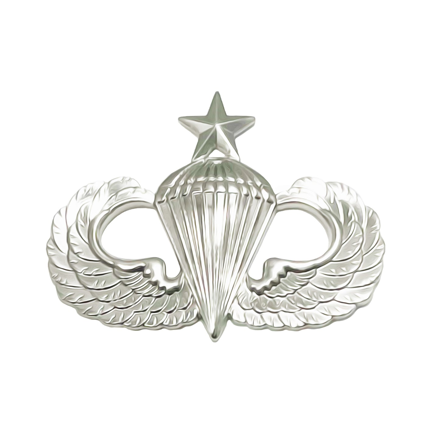 U.S. Army Parachutist Senior Jump Wing Full Size STA-BRITE Pin-on Badge