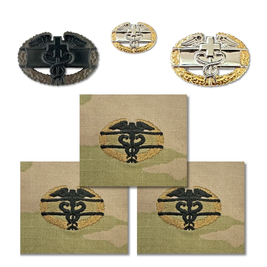 U.S. Army Master Combat Medical (1AWD) Badge Bundle - Sta-Brite Insignia Inc.