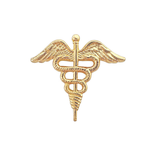 Navy Physician's Assistant Collar Device STA-BRITE® Gold Finish Pin-on (each)