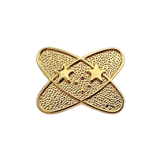 Navy Electronics Technician Collar Device STA-BRITE® Gold Finish Pin-on (each)