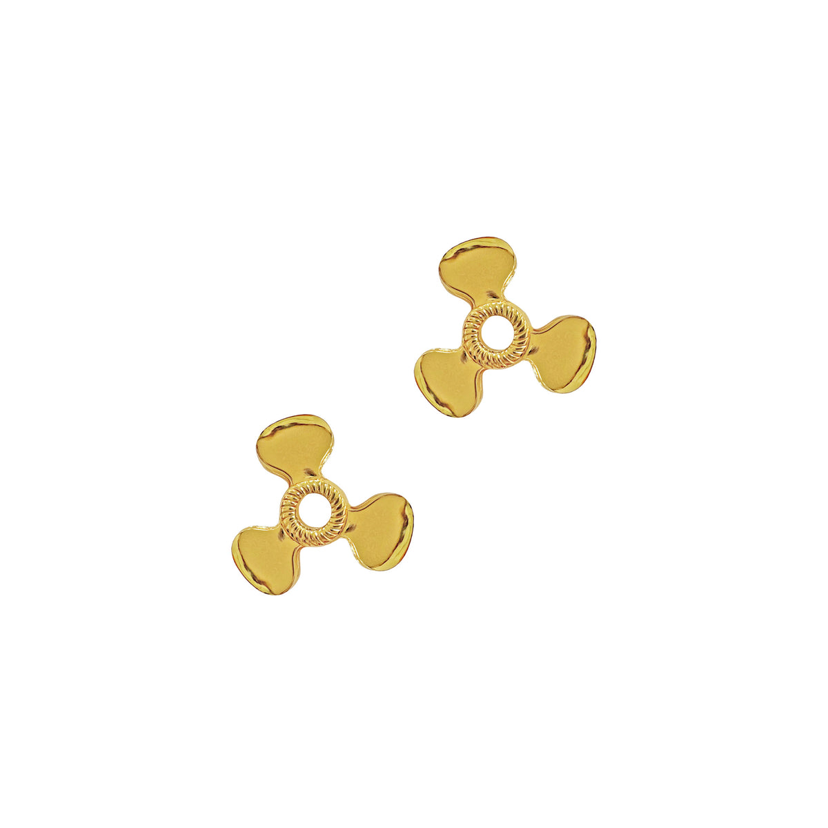 Navy Machinist Navy Collar Device STA-BRITE® Gold Finish Pin-on (PAIR)