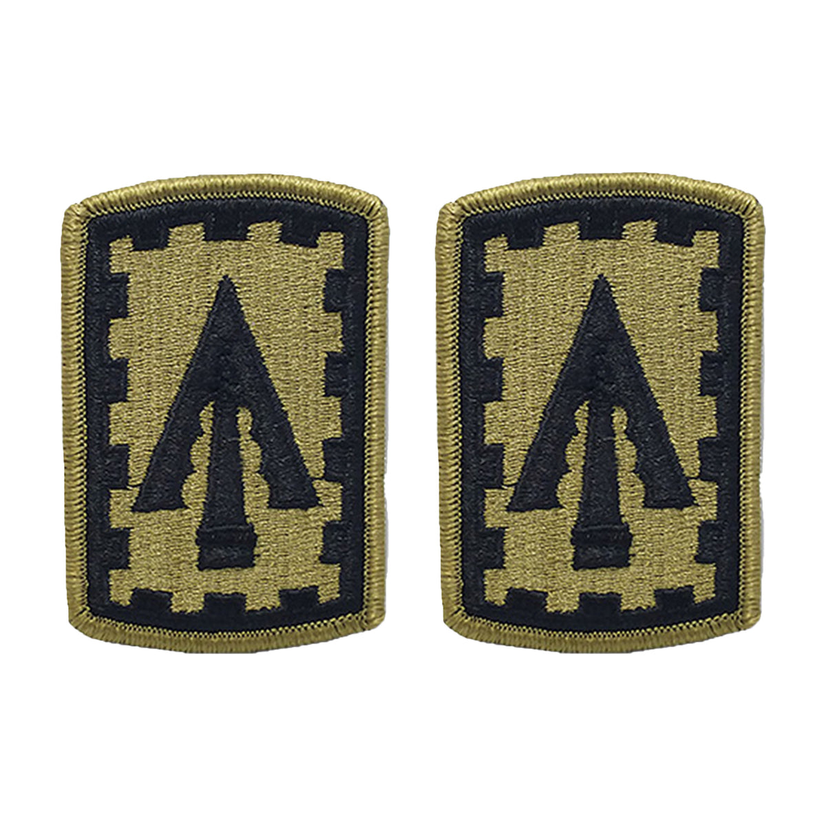 Army 108th Air Defense Artillery OCP Patch w/ Hook Fastener (pair)