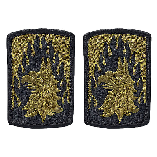 Army 12th Aviation Brigade OCP Patch w/ Hook Fastener (pair)