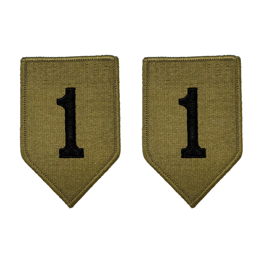 Army 1st Infantry Division OCP Patch with Hook Fastener (pair)