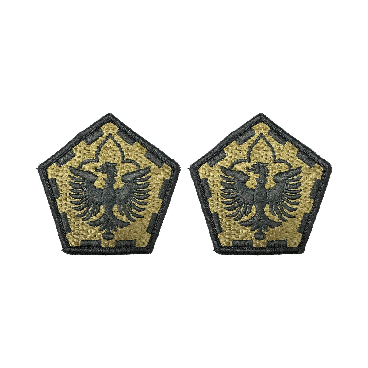 U.S. Army 555th Engineer Group OCP Patch with Hook Fastener (pair)