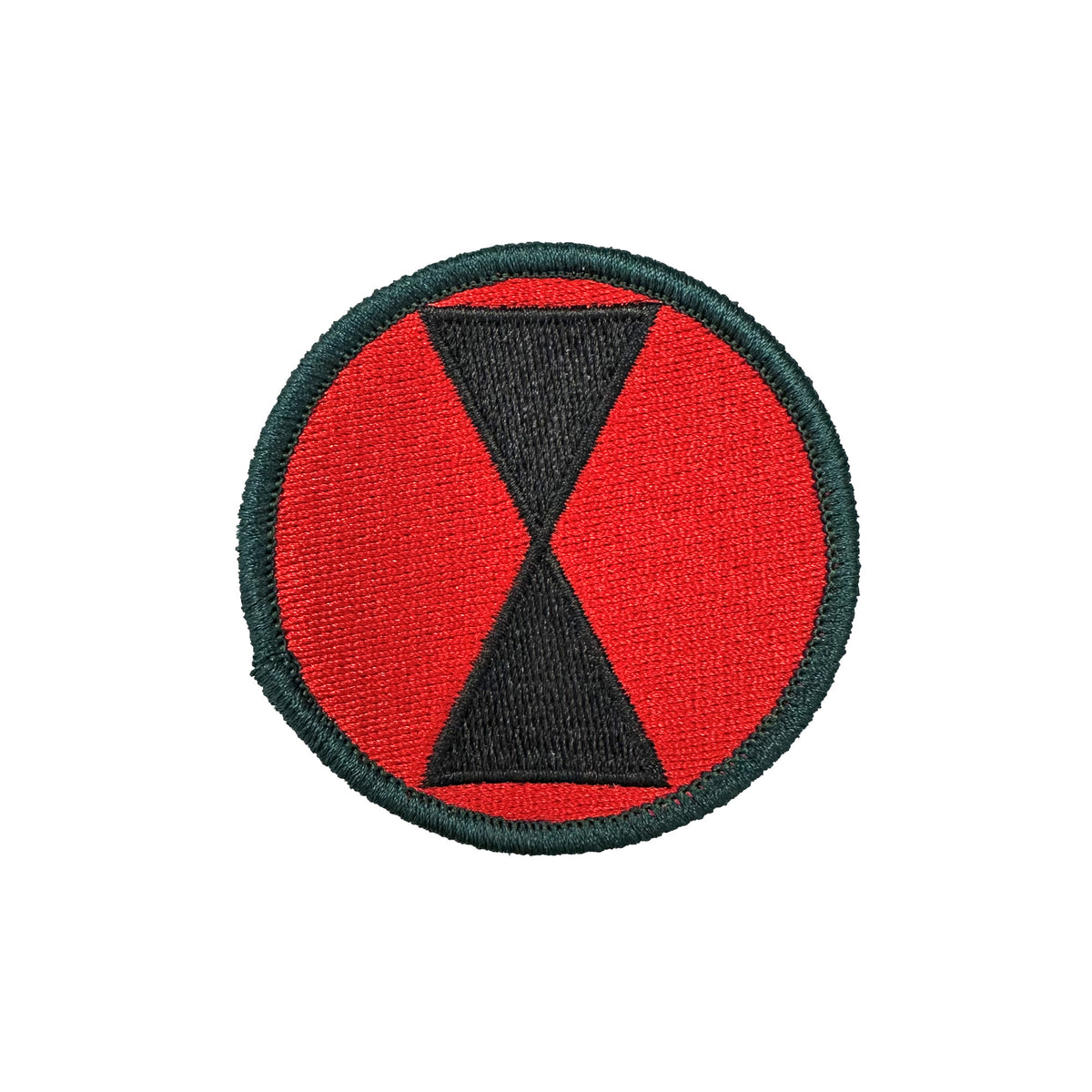 Army 7th Infantry Color Patch w/ Hook Fastener (each)