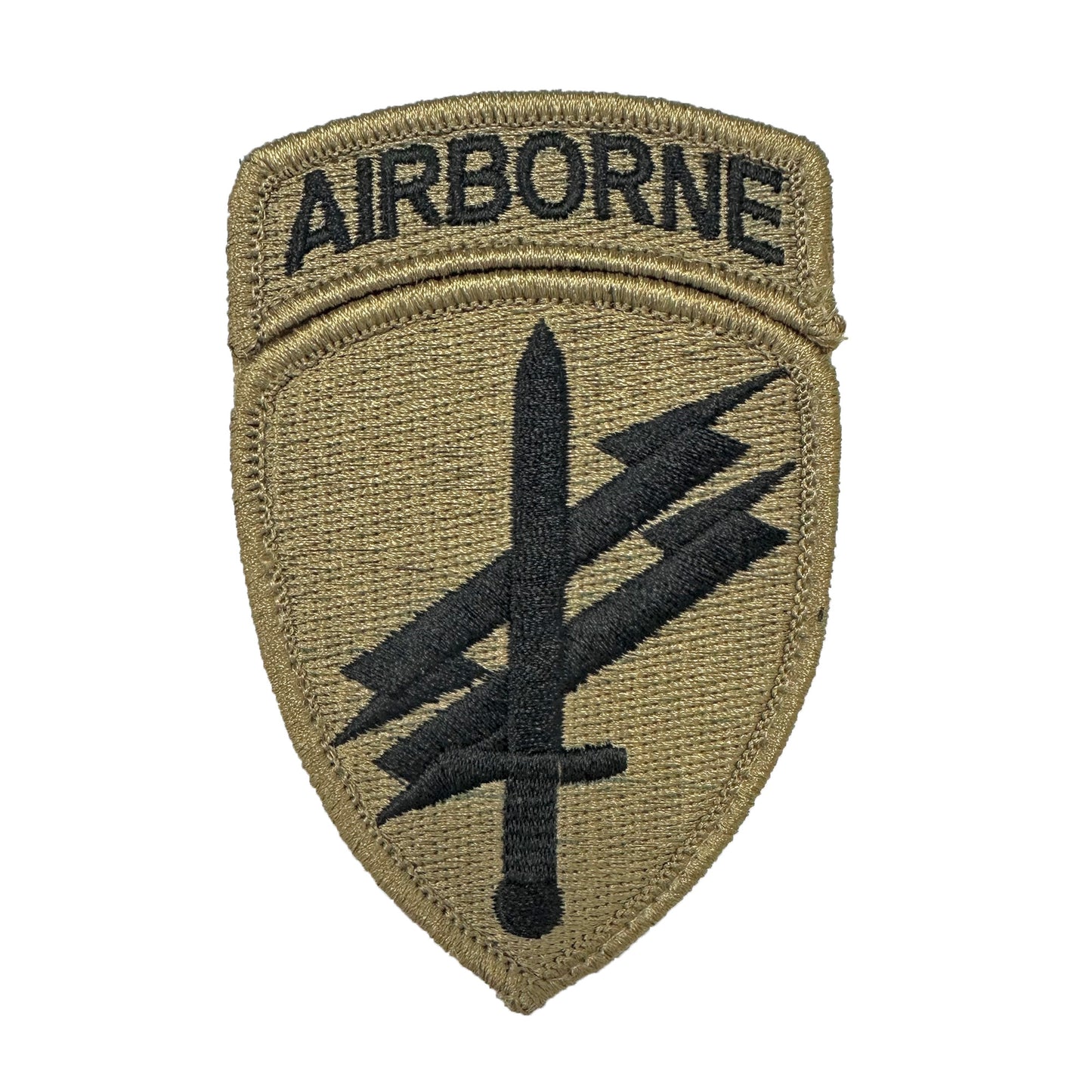 U.S. Army Civil Affairs and Psych Ops OCP Patch with Airborne Tab with Hook Fastener (pair)