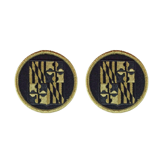 U.S. Army Maryland National Guard OCP Patch with Hook Fastener (pair)