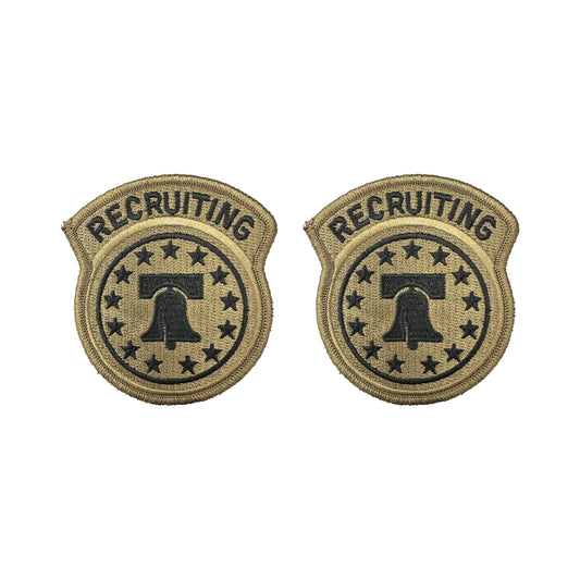 Army Recruiting Command US ARMY OCP Patch with Hook Fastener (pair)