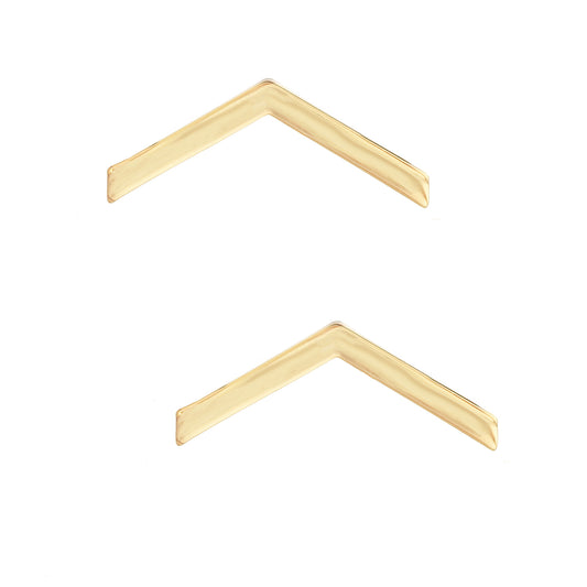 R.O.T.C. Private STA-BRITE® (Gold) Rank Pin-on (pair)