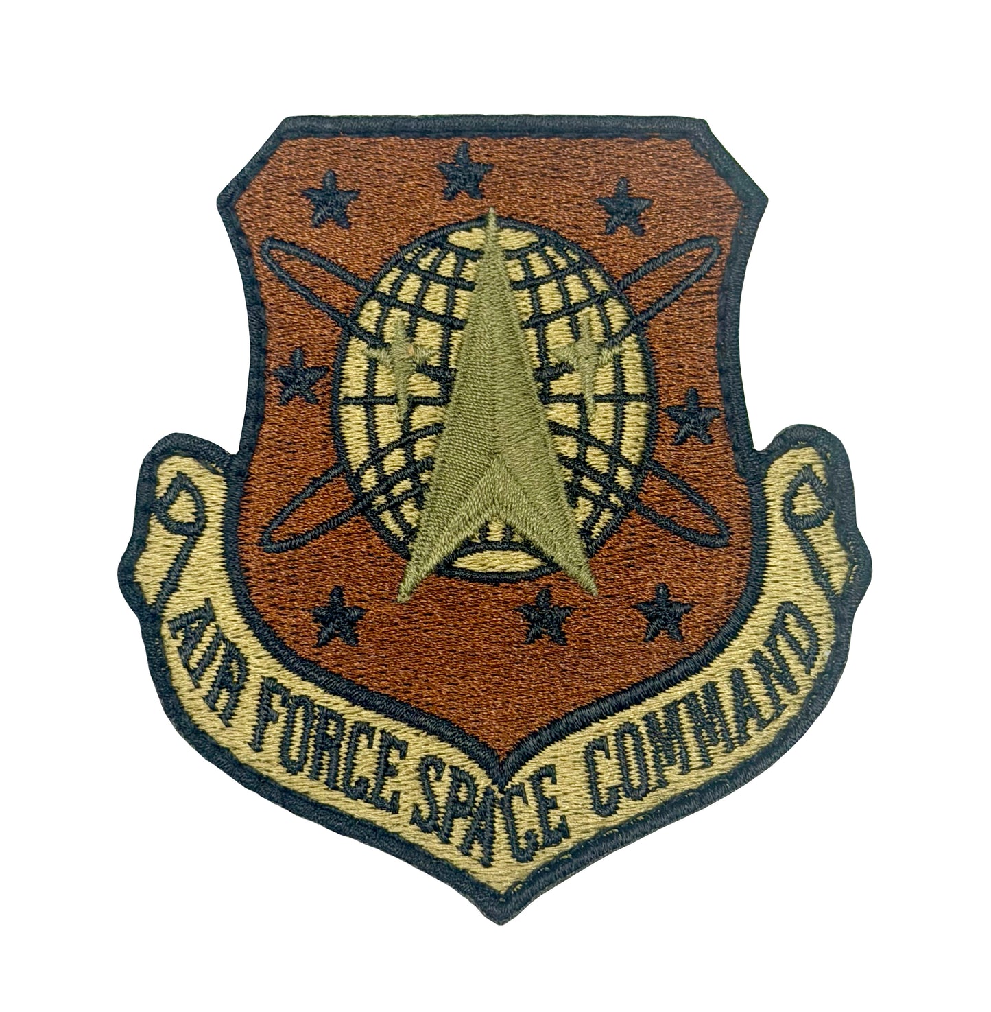 U.S. Air Force Space Command OCP Spice Brown Patch with Hook Fastener - Sta-Brite Insignia Inc.