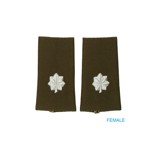 U.S. Army AGSU O5 Lieutenant Colonel Epaulets (Female)