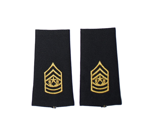 US Army E9 Command Sergeant Major Shoulder Marks - Large/Male