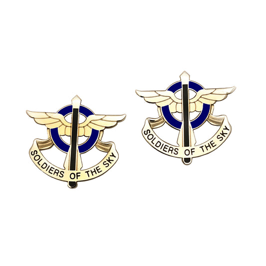 US Army 10th Aviation Regiment Unit Crest (Pair)