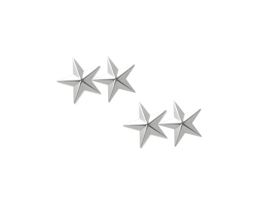 US Army Major General Point-to-Center STA-BRITE® Pin-on Rank