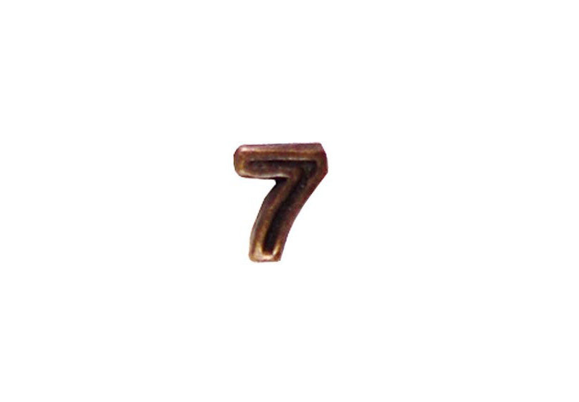U.S. Army Numeral 7 3/16in Bronze Ribbon Device