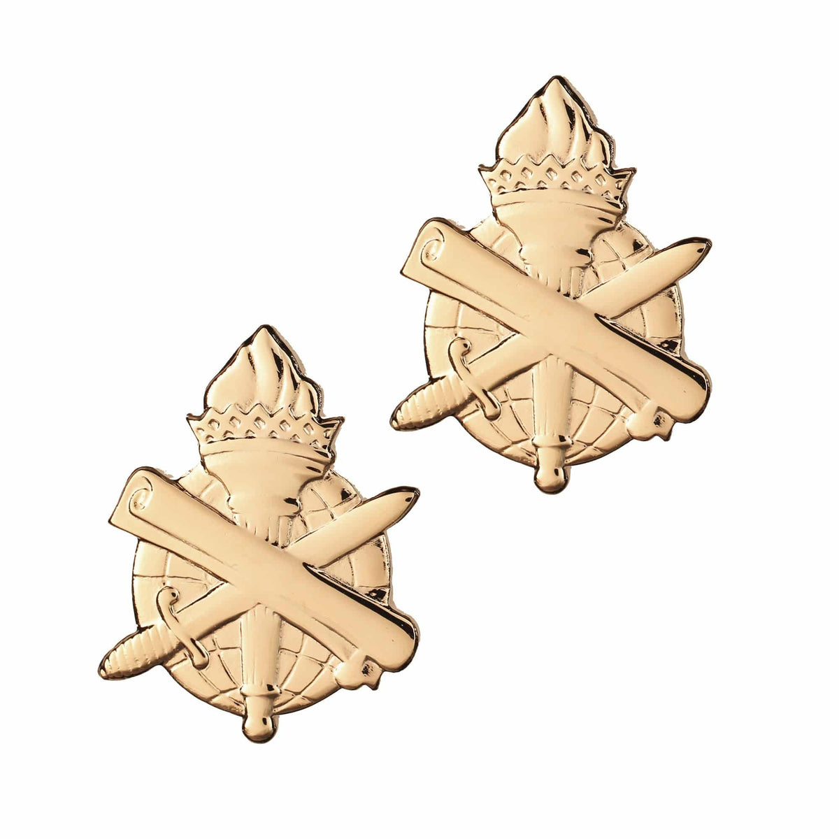 Stab Pin Check U.S. Army Civil Affairs Officer Branch STA-BRITE® Pin-on (pair)