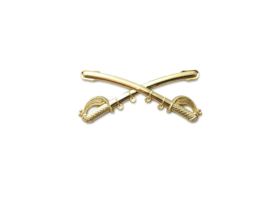 Cross Sabres (Cavalry) Hat Pins 2 1/4 in.  x  1 in.