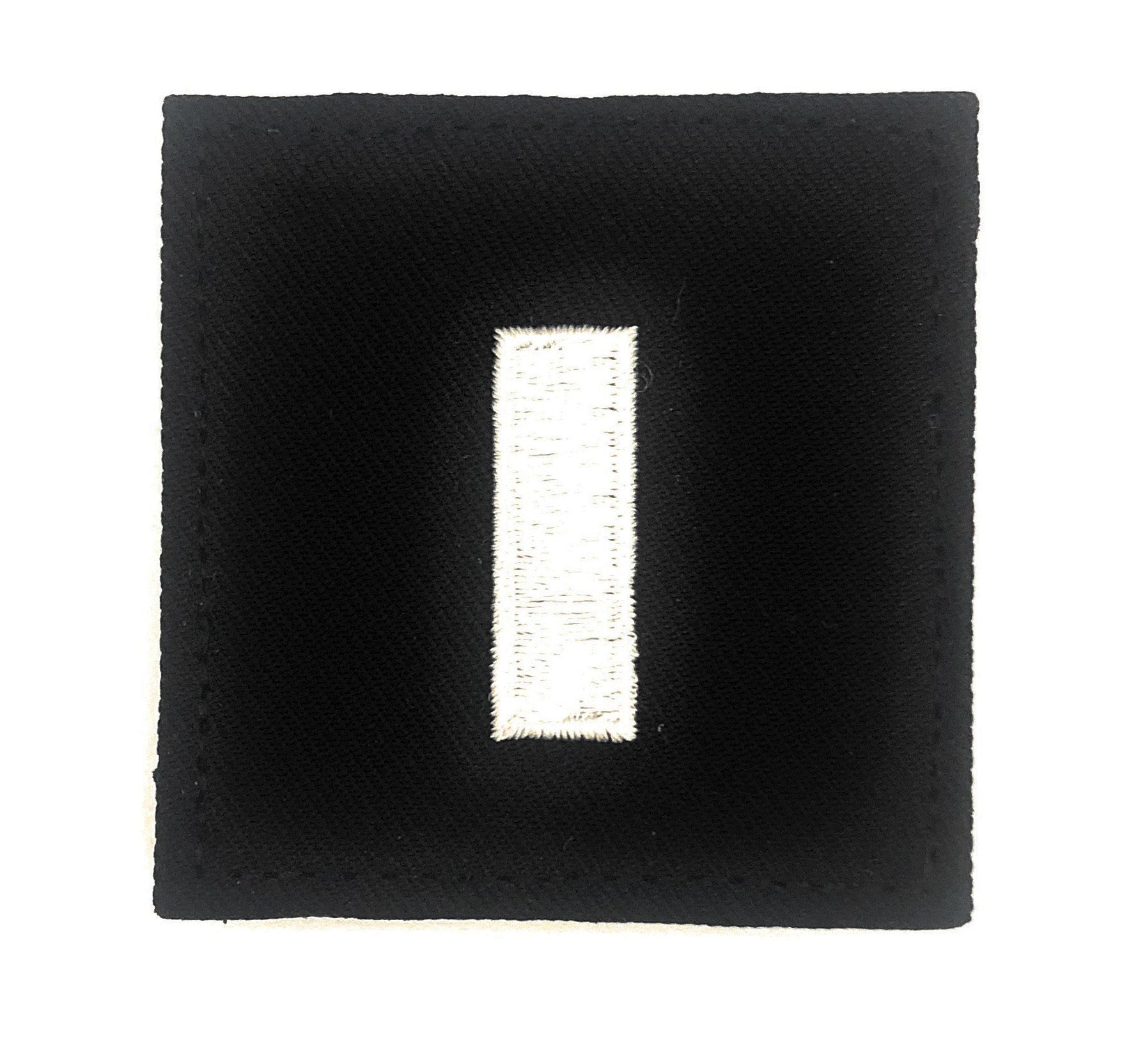 (O2) 1st Lieutenant 2x2 Black Rank with Hook Fastener (each) | Sta ...
