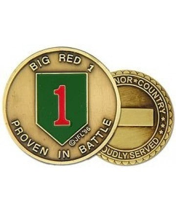 Stab Coin U.S. Army 1st Infantry Division Challenge Coin – Sta-Brite Insignia Inc.