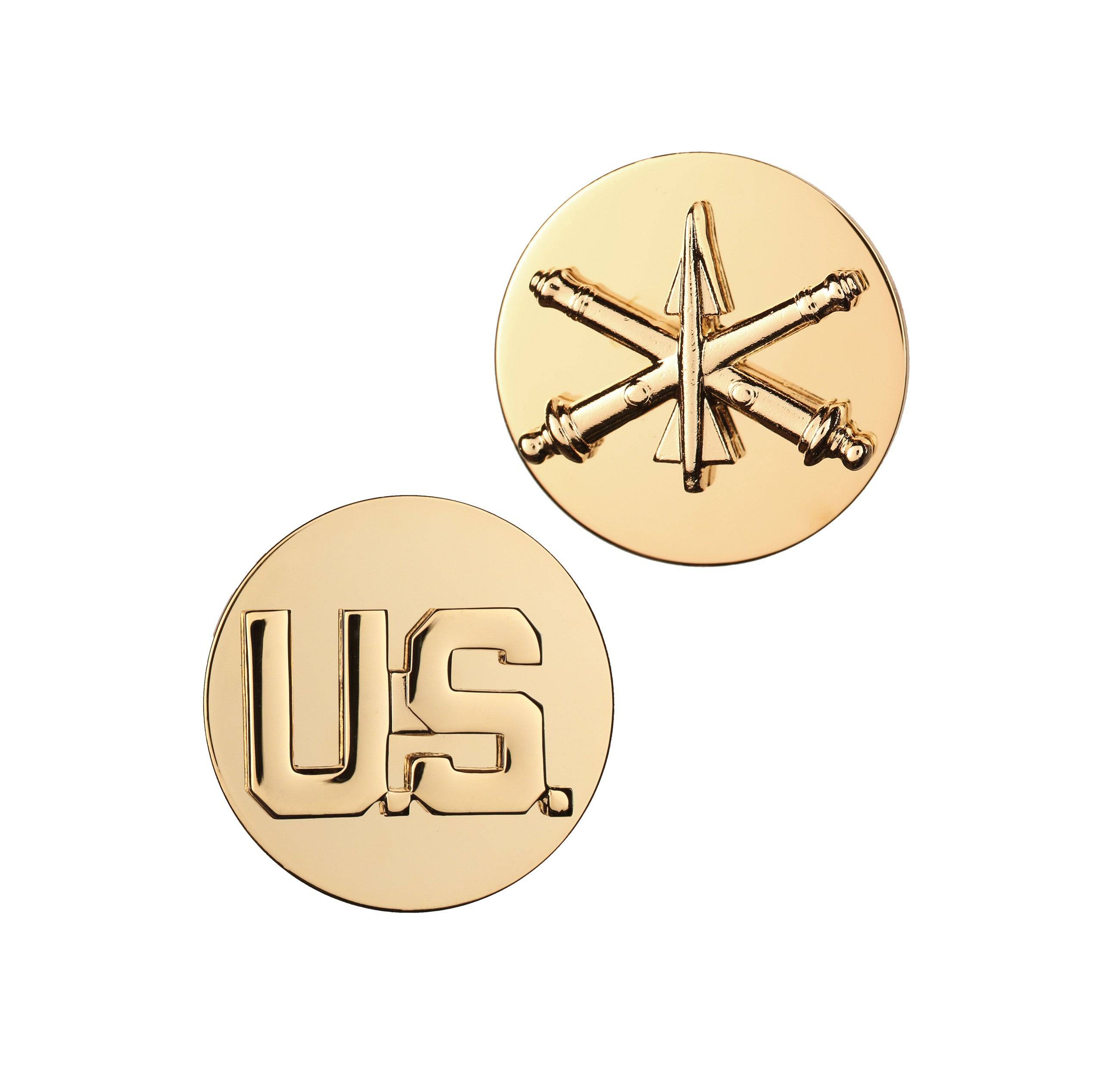 Stab Pin Check U.S. Army Enlisted Air Defense Artillery & U.S. STA-BRITE® Pin-on (pai