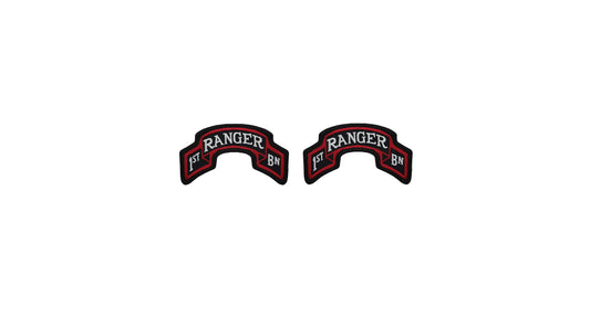 U.S. Army 75th Ranger Regiment 1st Battalion SEW ON AGSU Color tab (pair)