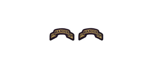 U.S. Army 75th Ranger Regiment 1st Battalion OCP Scroll with Hook Fastener (pair)