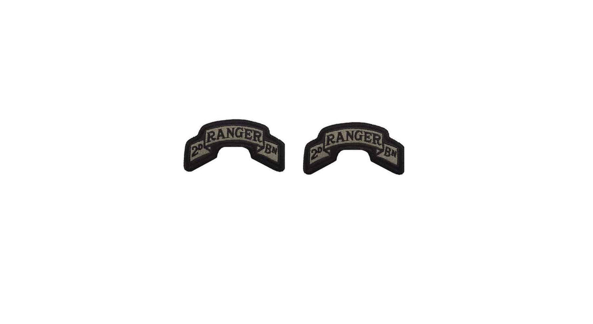 Mini Ranger Scroll Pin U.S. Army 75th Ranger Regiment 2nd Battalion ACU Scroll with Hook Fast