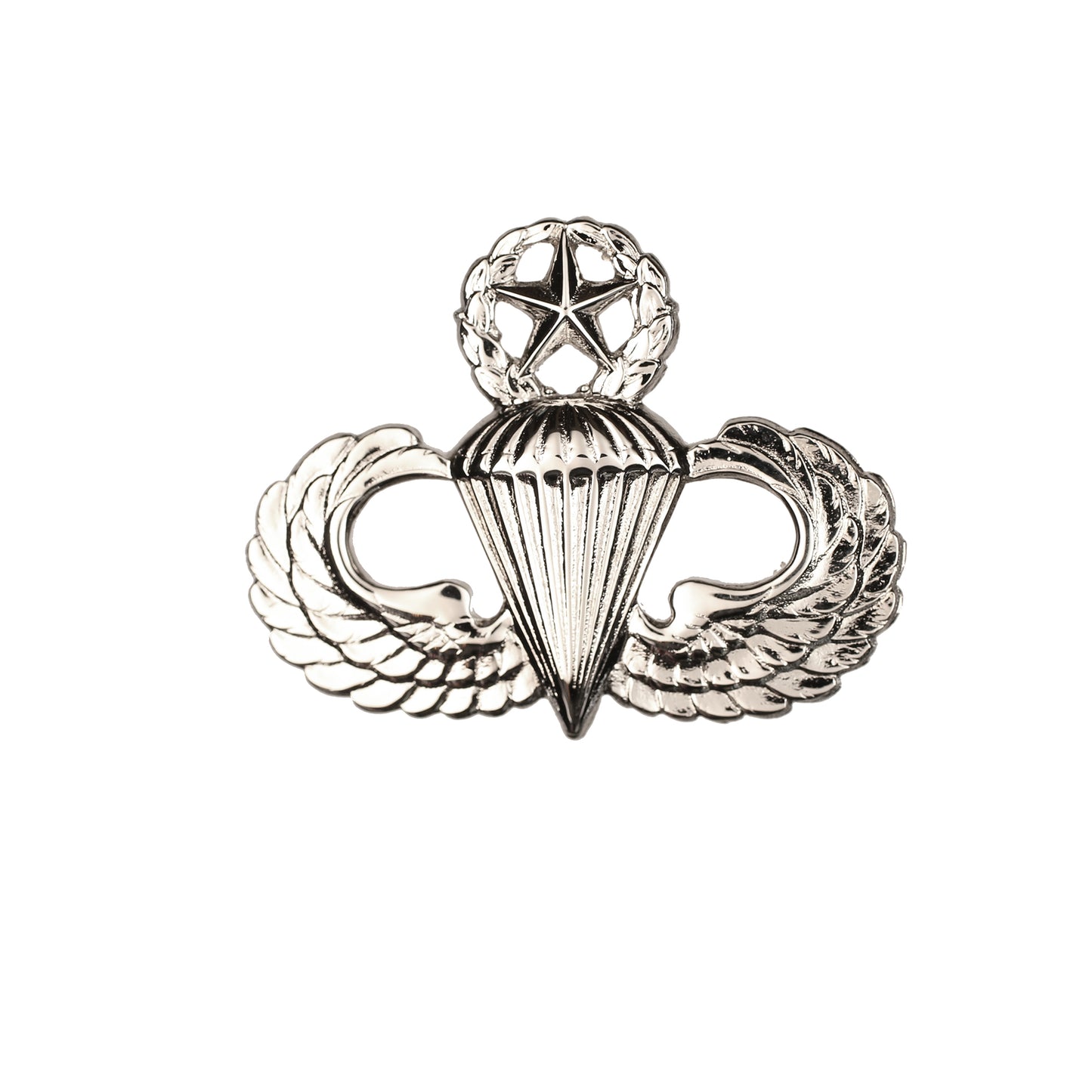 U.S. Army Parachutists Jump Wings Master Dress Mini STA-BRITE® Pin On Badge