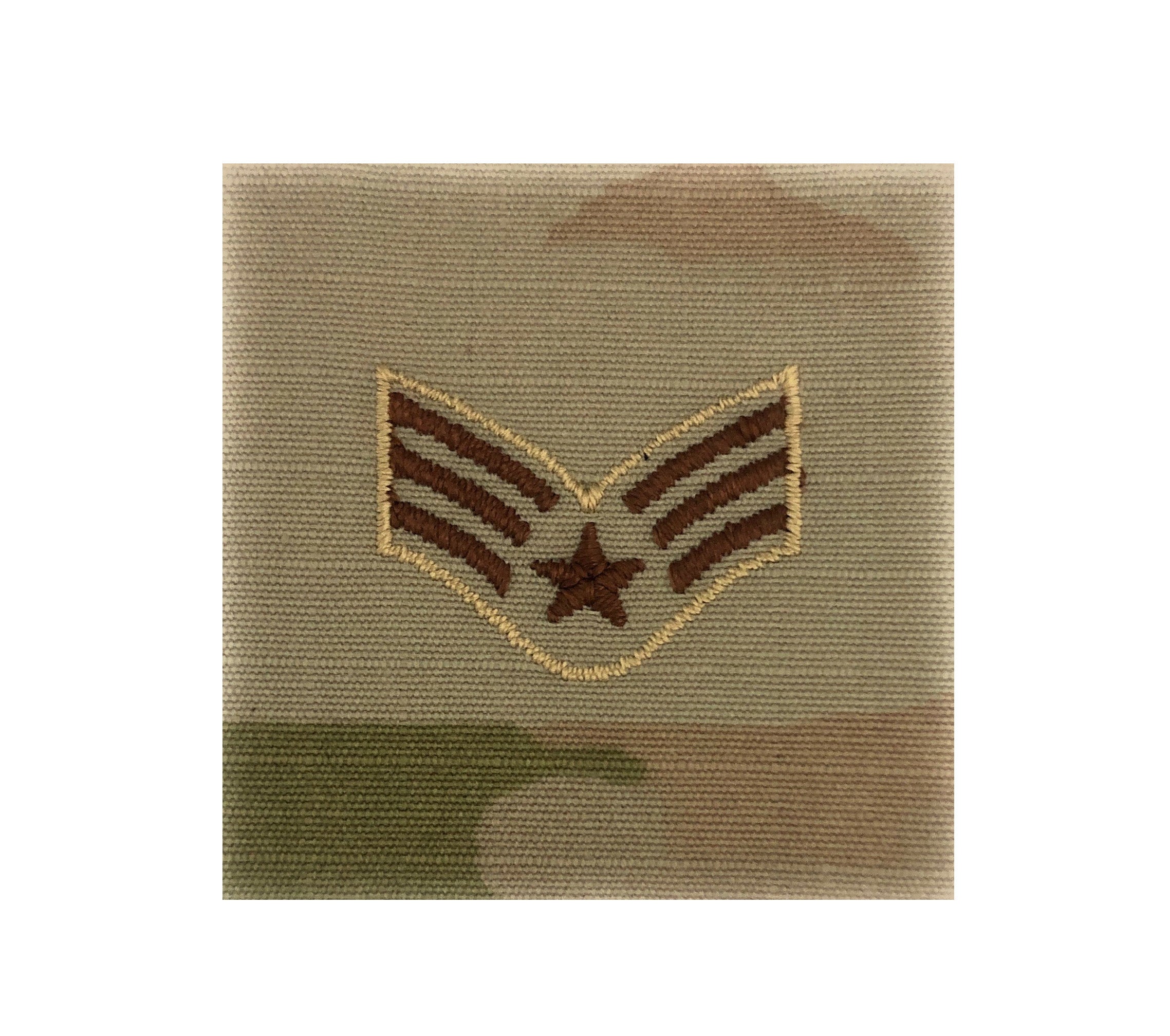 U.S. Air Force E4 Senior Airman OCP Spice Brown Sew-On Rank For Shirt ...