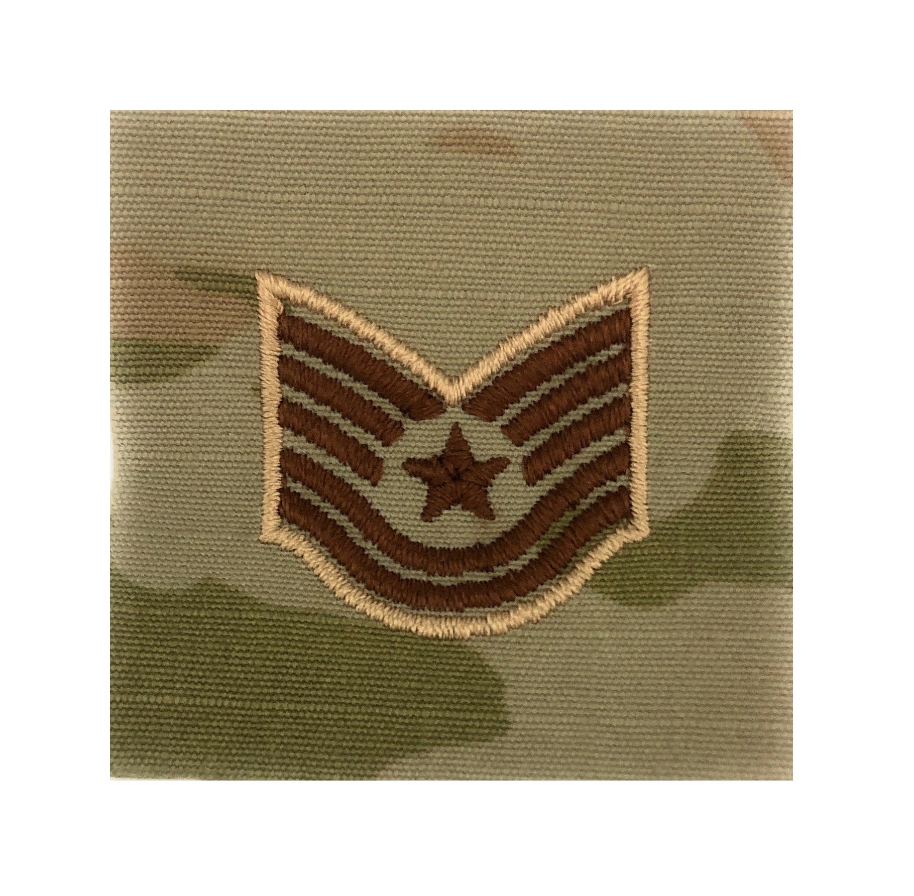 U.S. Air Force E6 Technical Sergeant OCP Spice Brown SewOn Rank For S